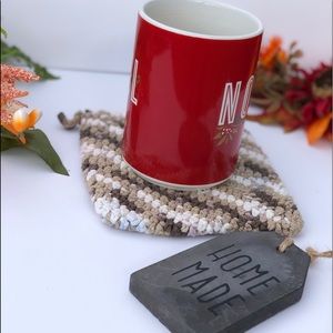 Extra large square drink coaster mug rug
